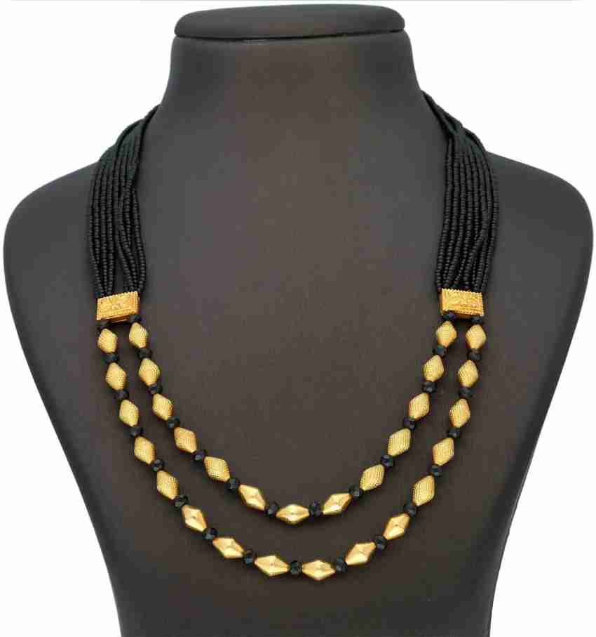 Malabar gold black store beads designs