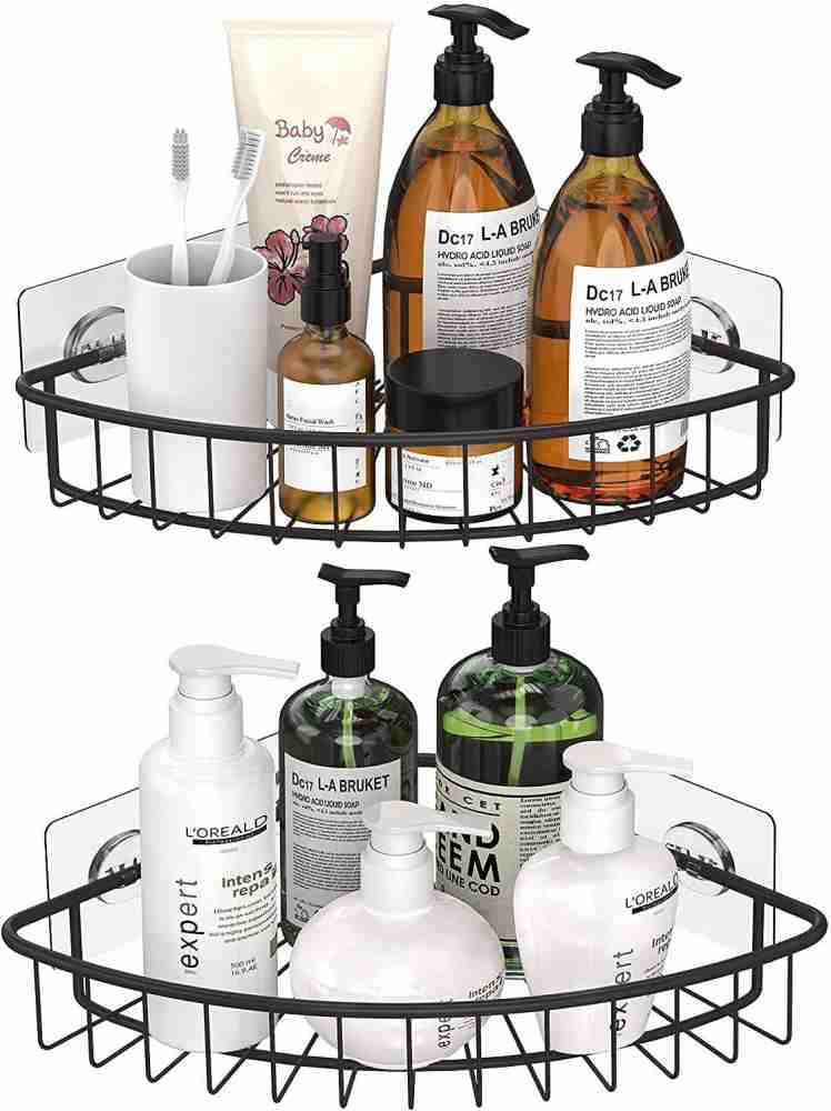 1pc Bathroom Shower Shelf With Hooks And Shower Rack, Punch-free  Multi-Functional Storage Rack, Shower Caddy Bathroom Trays, High Quality  ABS Material