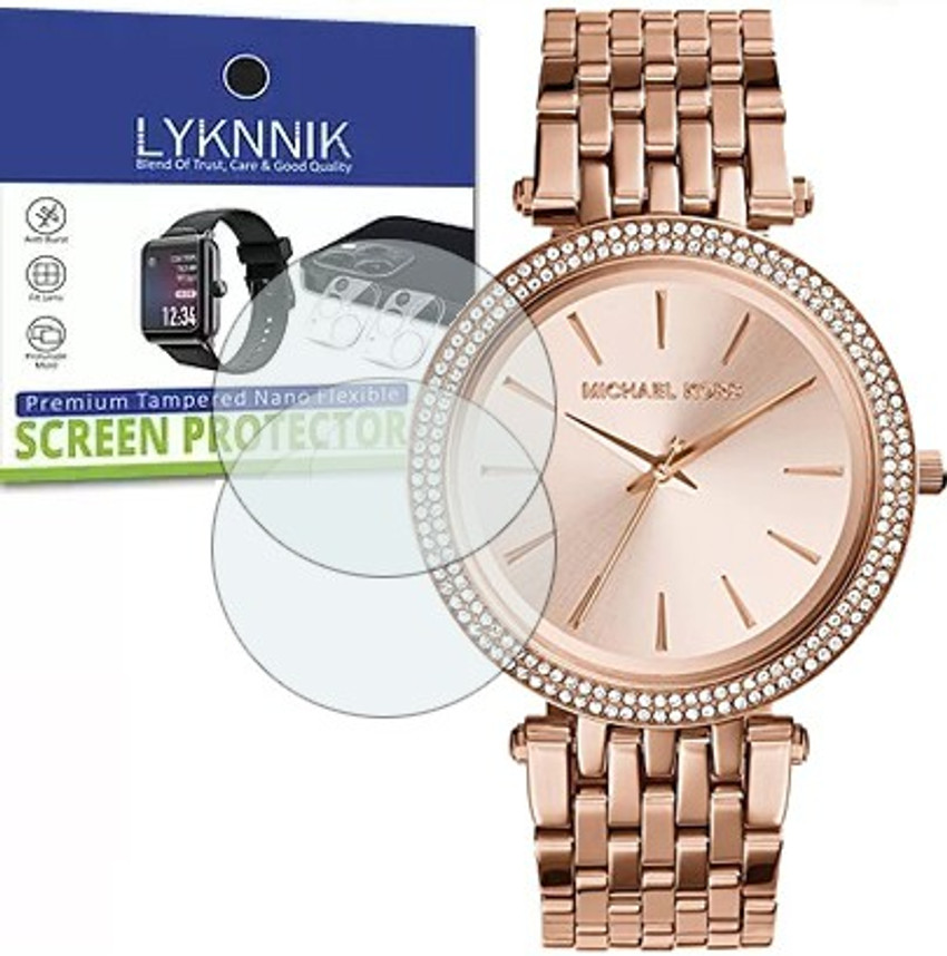 LYKNNIK Screen Guard for MICHAEL KORS MK 3192 Rose Dial Watch