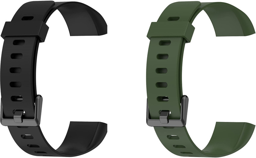 KHR Band Strap for Realme Smart Band Realme Band Soft Silicone Combo Black Green Smart Band Strap Price in India Buy KHR Band Strap for Realme Smart Band Realme Band