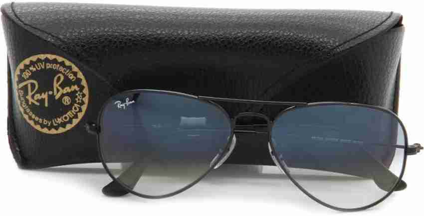 Ray ban aviator blue gradient best sale black frame