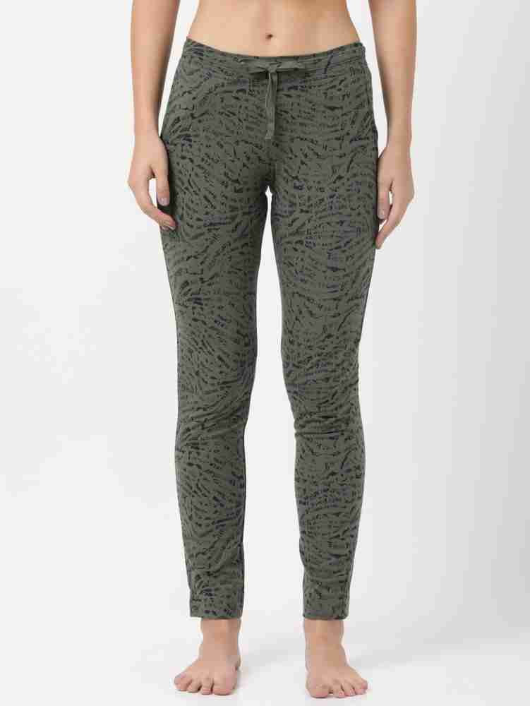 JOCKEY 1301 Printed Women Green Track Pants - Buy JOCKEY 1301 Printed Women  Green Track Pants Online at Best Prices in India