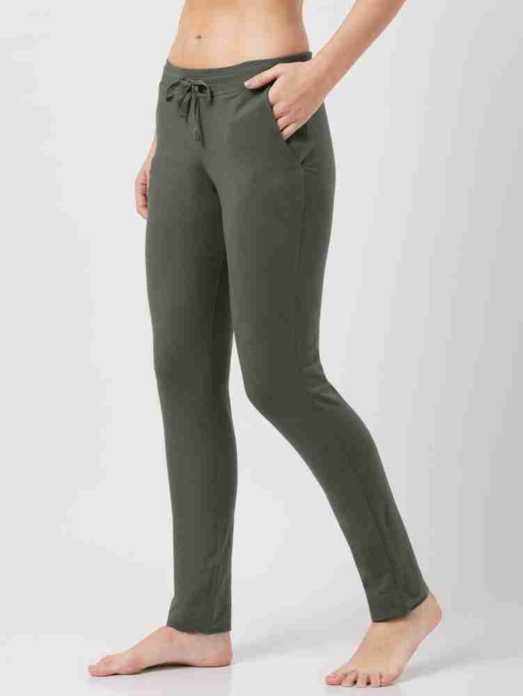 JOCKEY 1301 Solid Women Green Track Pants Buy JOCKEY 1301 Solid