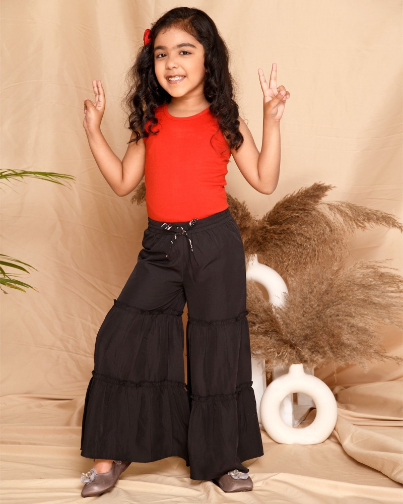 KIDS Only Trousers  Buy KIDS Only Girls Stripes Black Pants Online  Nykaa  Fashion