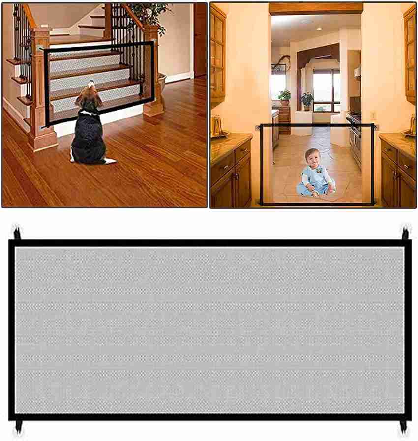 Safe o kid Pet Safety Fence Portable Folding Safety Mesh Gate