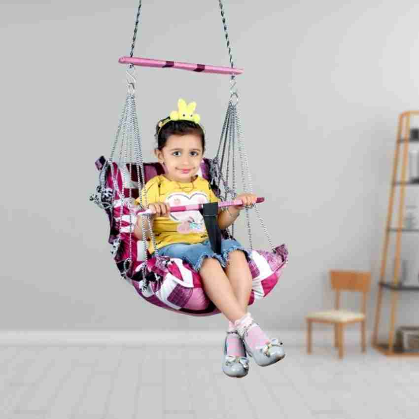 shreeko Cotton Swing Chair Jhula for 1 9 year old kid s children babies kid s swing Swings Buy Baby Care Products in India Flipkart