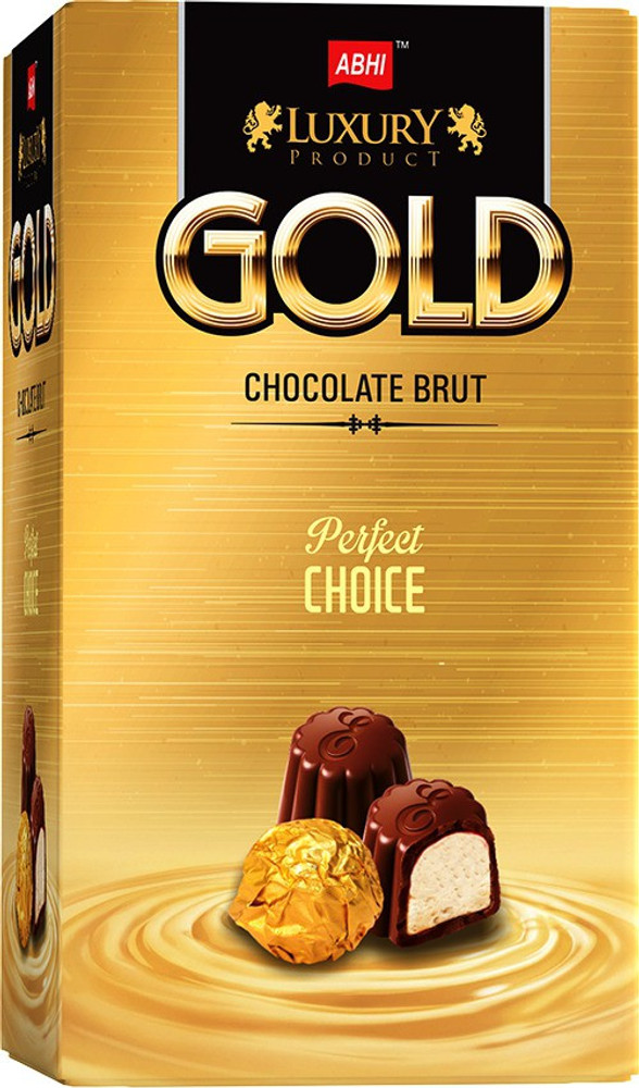 ABHI Gold Luxury Chocolate Brut Gift Hamper for Family Pack Toffee