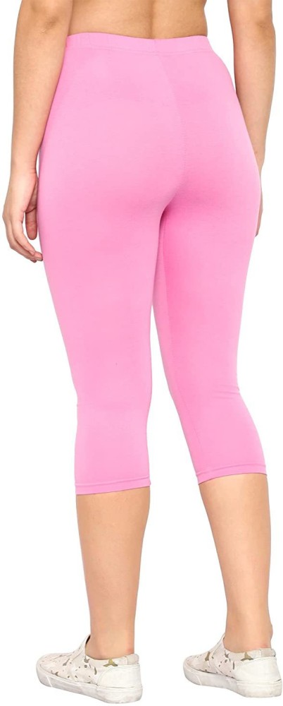 Buy That Trendz Capri Leggings Women Pink Pink Capri  Buy Buy That Trendz Capri  Leggings Women Pink Pink Capri Online at Best Prices in India   Flipkartcom