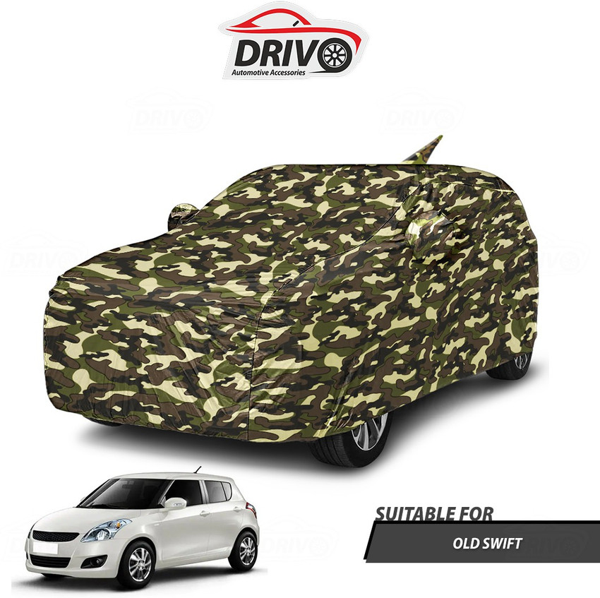 Drivo Car Cover For Maruti Swift With Mirror Pockets Price in India Buy Drivo Car Cover For Maruti Swift With Mirror Pockets online at Flipkart