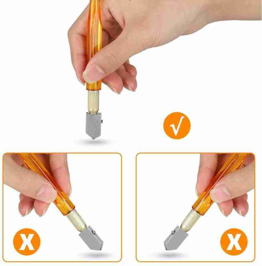 2Piece Glass Cutter 3mm-12mm, Self-Oiling Tungsten Carbide Glass Cutter,  Professional Glass and Mirror Scoring Tool, Mosaic/Tiles/Mirror Glass  Cutting Tool 2-Pack(Carbon Fiber + Metal) - Yahoo Shopping