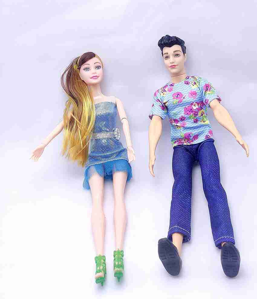 KAS BA Beautiful Boy and Girl Doll Set Multi Colors Lovely Couple