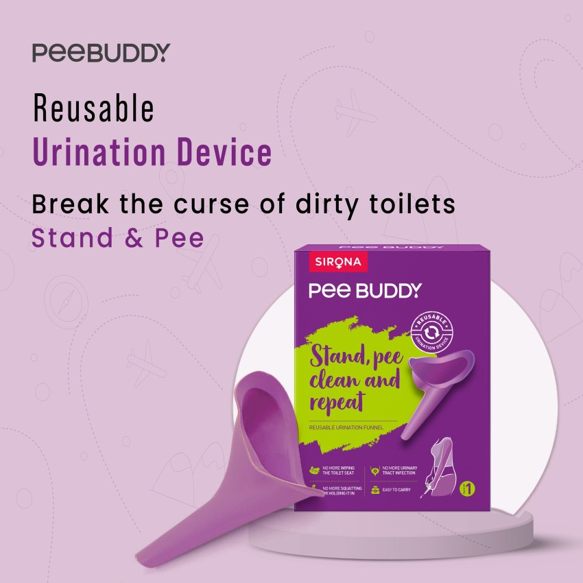 PeeBuddy - Stand and Pee Reusable Portable Urination Funnel For Women (3  Units) Reusable Female Urination Device Price in India - Buy PeeBuddy -  Stand and Pee Reusable Portable Urination Funnel For