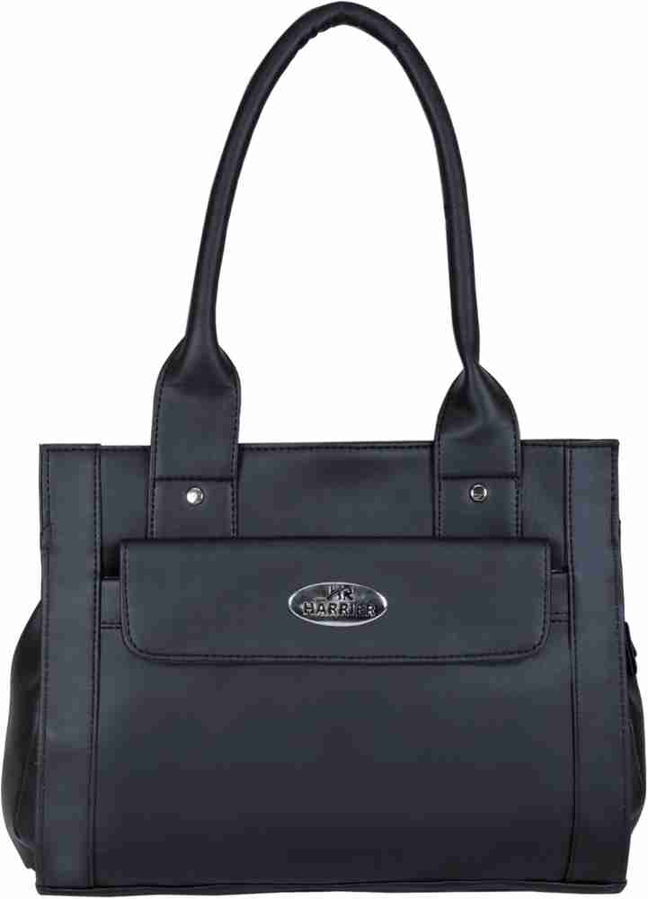 Buy HARRIER BAGS Women Black Handbag Black Online Best Price in