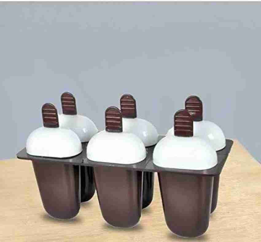 Large Ice Cube Molds,6 Pcs Silicone Popsicles Molds With Sticks