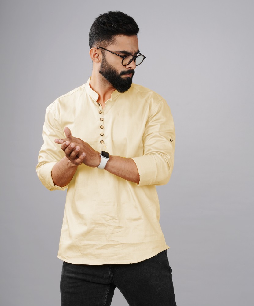 Tap in Men Solid Straight Kurta Buy Tap in Men Solid Straight