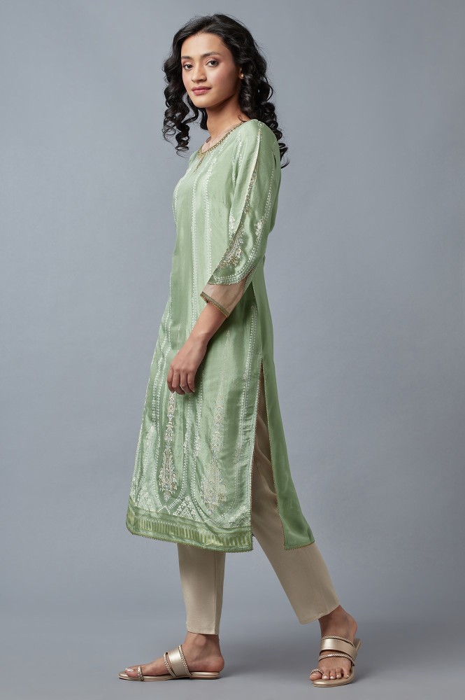 W hot sale kurta green