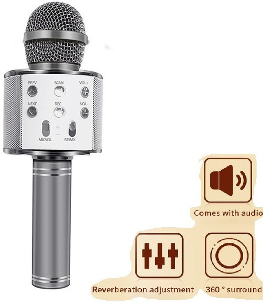 jorugo L37 WS858 Pro Bluetooth Mic For Singing Color May vary