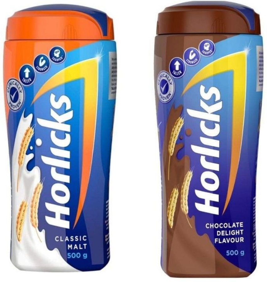 HORLICKS Health & Nutrition Drink, Chocolate Delight & Classic Malt Combo  Pack Price in India - Buy HORLICKS Health & Nutrition Drink, Chocolate  Delight & Classic Malt Combo Pack online at