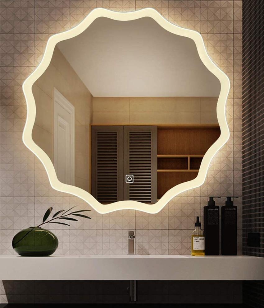 Mirror with led store lights online