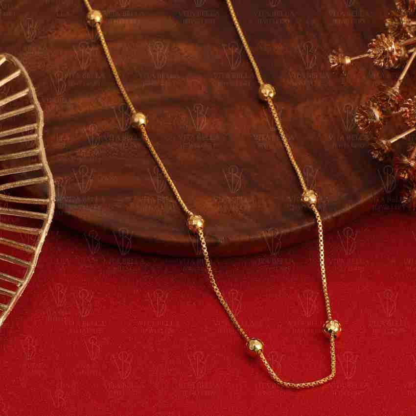 Gold chain for college girls on sale