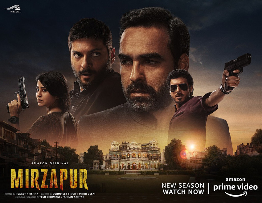 Mirzapur Webseries Multicolor Photo Paper Print Poster