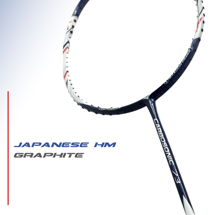 MIZUNO Carbosonic 73 Japanese HM graphite 28 LBS Blue White Red Unstrung Badminton Racquet