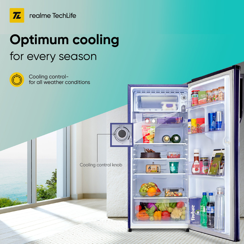 realme TechLife 215 L Direct Cool Single Door 2 Star Refrigerator