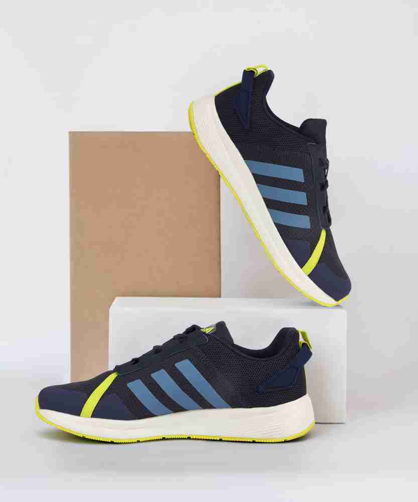 Adidas blue neon yellow shoes hot sale