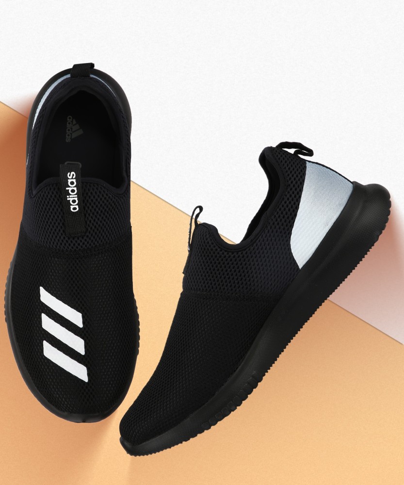 Adidas laceless shoes outlet black