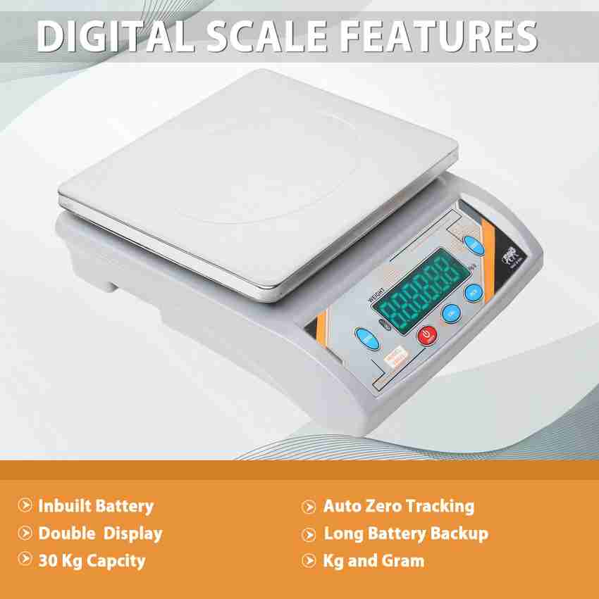 nirmit 30 KG RECHARGEABLE BATTERY WEIGHT MACHINE Weighing Scale