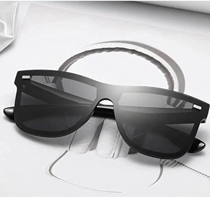 EYLRIM Thick Square Frame Sunglasses for Women Men