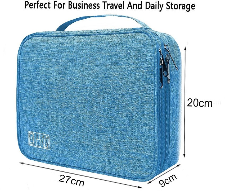 Cable Organizer Bag Electronic Accessories Travel Three-Layer