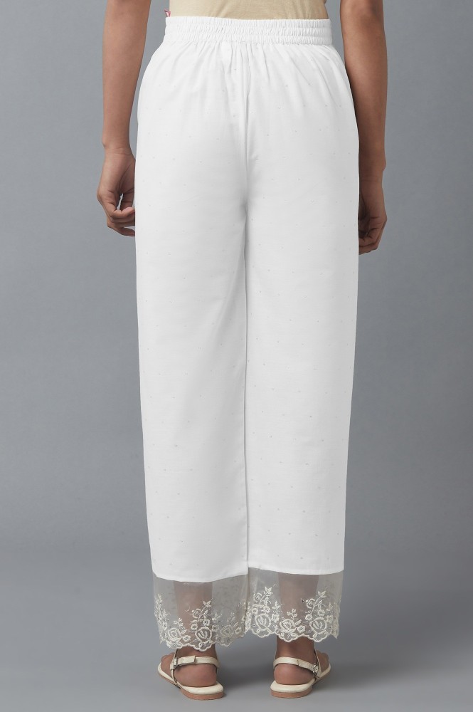 GOLDSTROMS Regular Fit Women White Trousers - Buy GOLDSTROMS Regular Fit  Women White Trousers Online at Best Prices in India