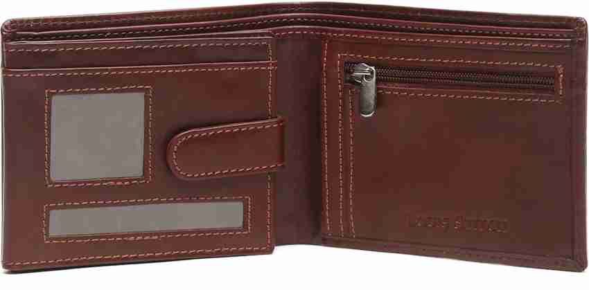 Louis Stitch Men Leather Two Fold Wallet in Blue: Buy Louis Stitch