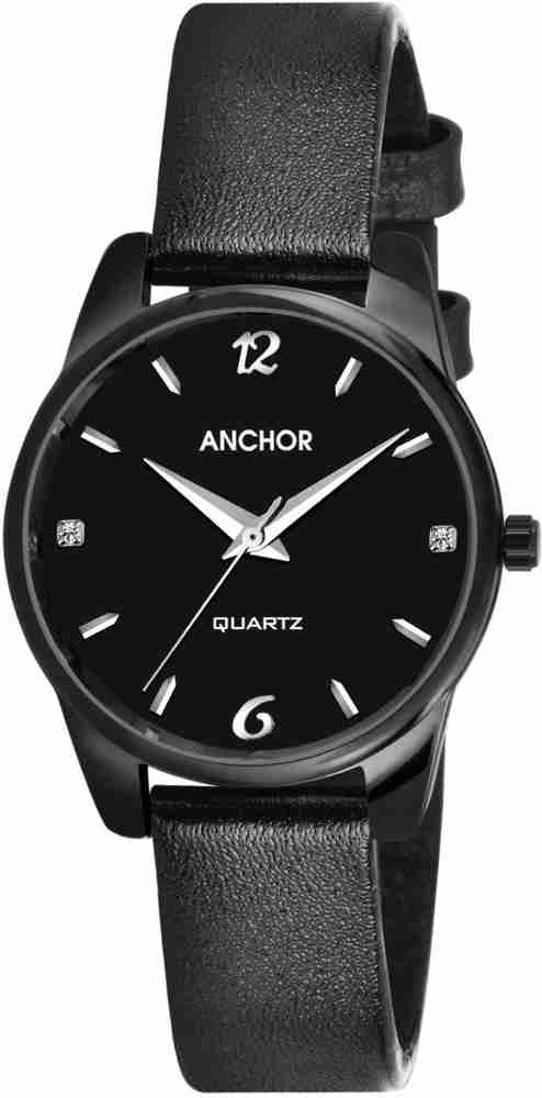 Anchor Quartz Women Girls Stylish Black Analog Wrist Watch Analog Watch For Women Buy Anchor Quartz Women Girls Stylish Black Analog Wrist Watch Analog Watch For Women