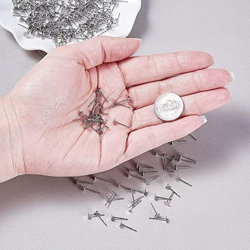  Bullet Clutch Earring Backs with Pad,150Pcs Clear