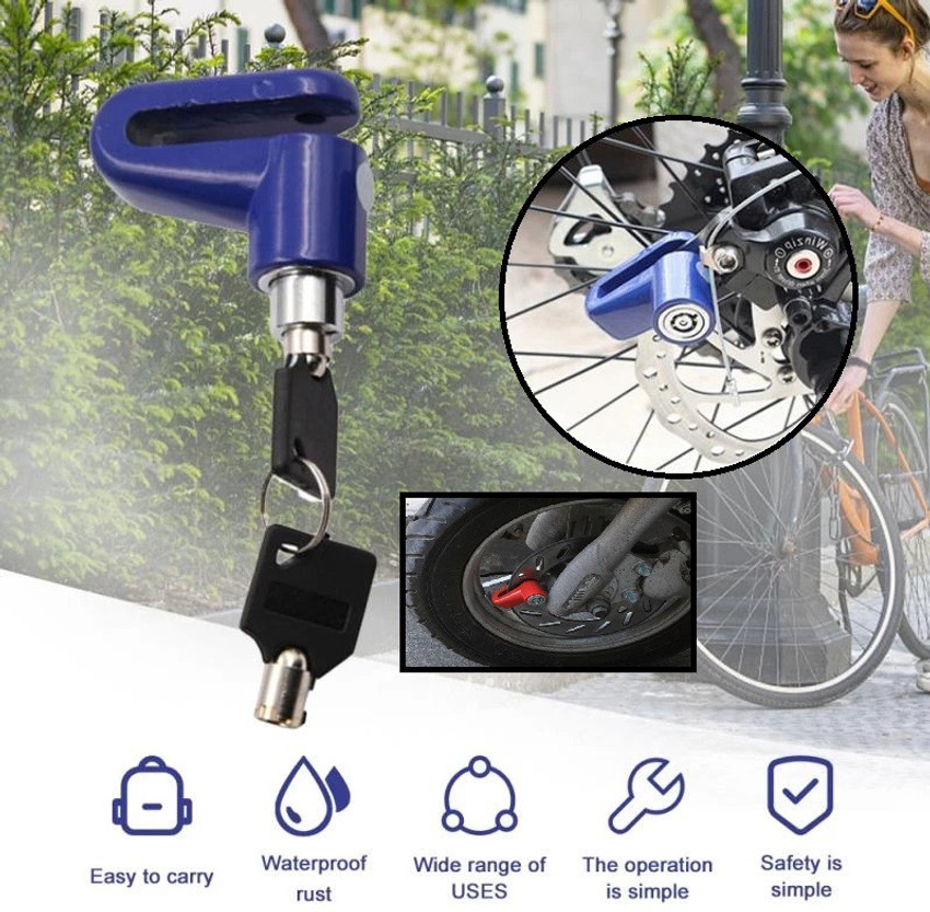 Two wheeler shop safety lock