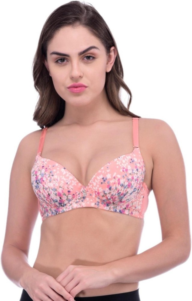 Buy Wave Fashion- Women's Every Day's Padded Underwired Demi Bra T Shirt  Padded Underwired Pushup Bra Blue Online at Best Prices in India - JioMart.