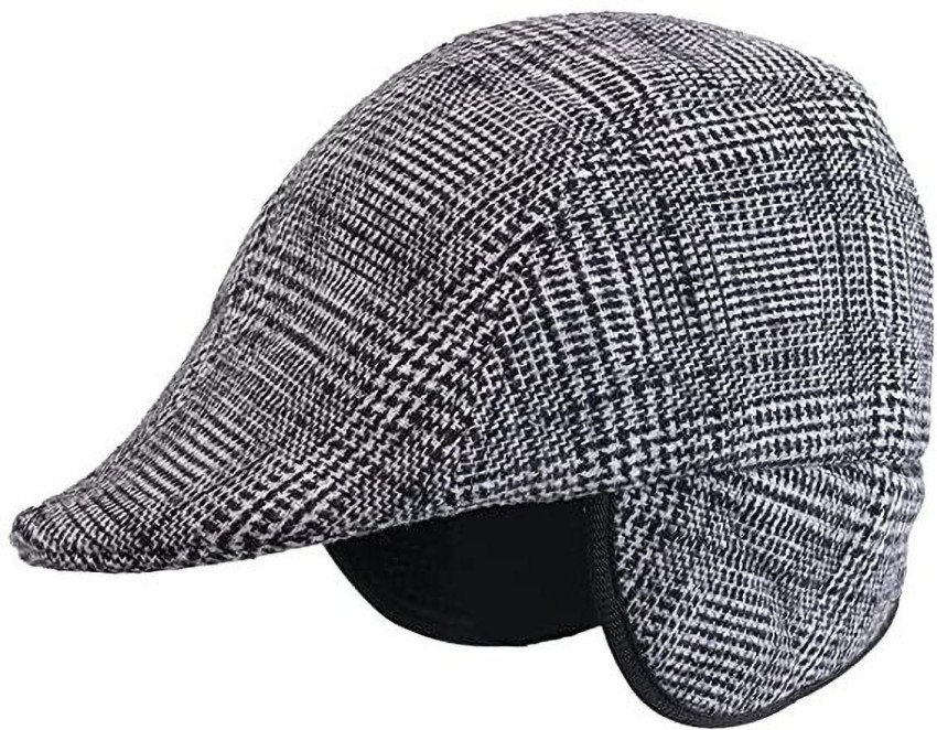 ACCERY ACCERY Black Brown Flat Golf Cap with Flap for Men Sports Regular Cap Cap Buy ACCERY ACCERY Black Brown Flat Golf Cap with Flap for Men Sports Regular Cap Cap Online at