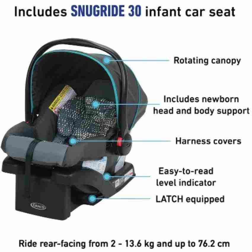 Graco snugride 30 lx car seat hot sale and stroller