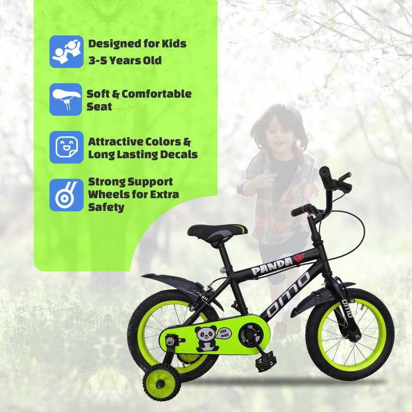 OMO Omobikes Panda 14T Kids Cycle Freestyle Frame Size 8 inch