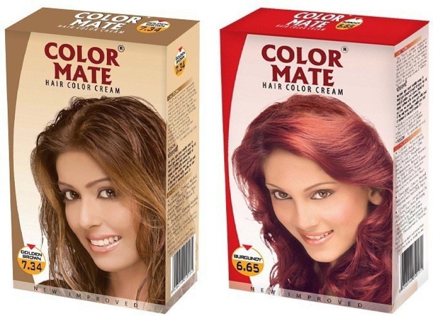 Color Mate Hair Color Cream Copper Red 130 ml  JioMart