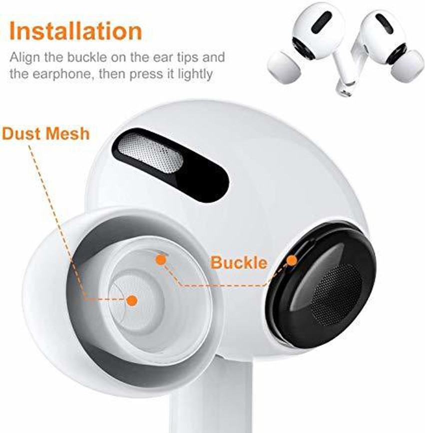 Pzoz 3 pairs replacement ear tips compatible with apple best sale airpods pro