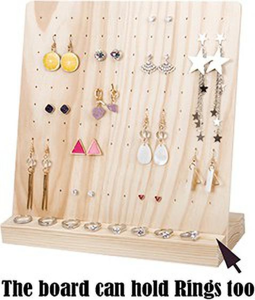 101 Pcs Wood Earring Display Stand Wood With 100 Pcs Earring Card For  Selling Merchandise Jewelry D  Fruugo IN