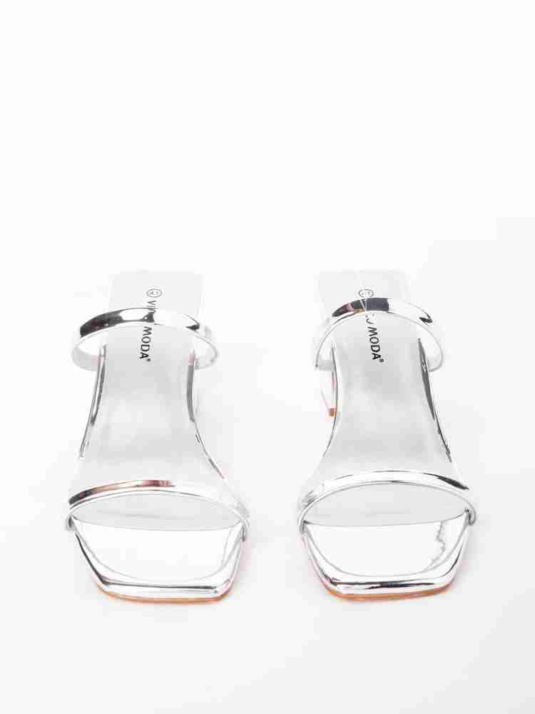 Silver wide width hotsell heels