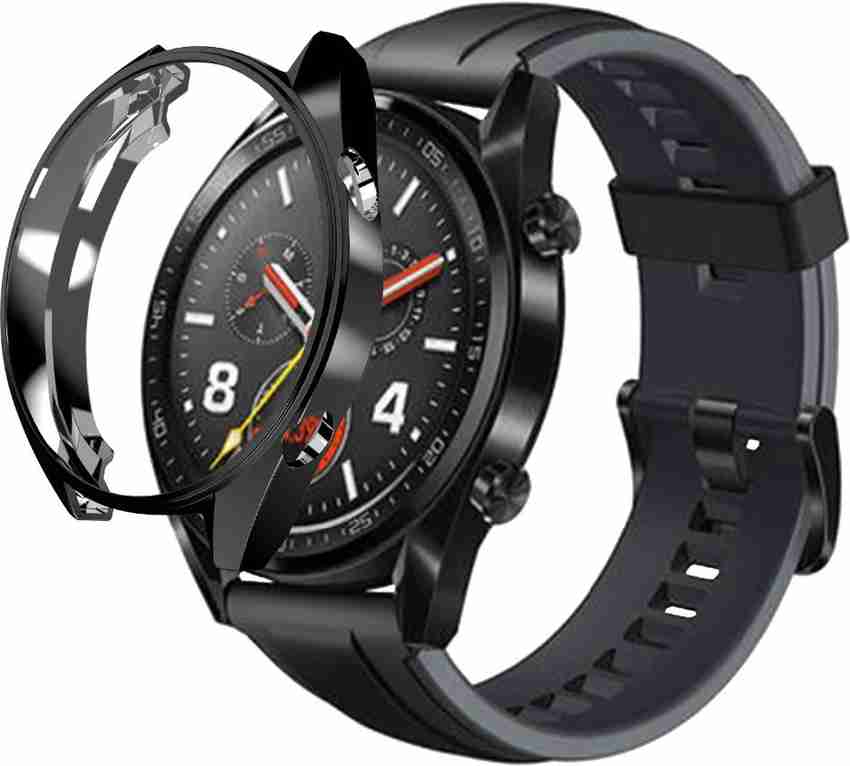 VOLMERE Front and Back Screen Guard for Huawei Watch GT Huawei Watch GT 2 Smartwatch 46mm Slim Plated Soft TPU Case Scratch Proof Cover All Around Protective Case Cover VOLMERE Flipkart