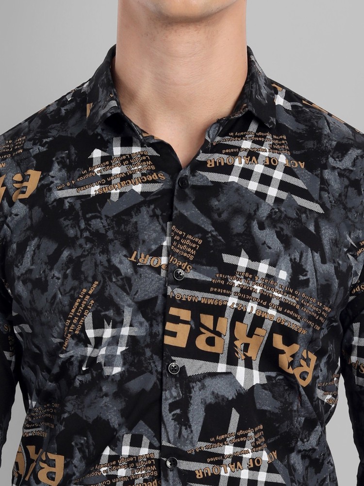 Majestic Man Men Printed Casual Black Shirt - Buy Majestic Man Men Printed  Casual Black Shirt Online at Best Prices in India