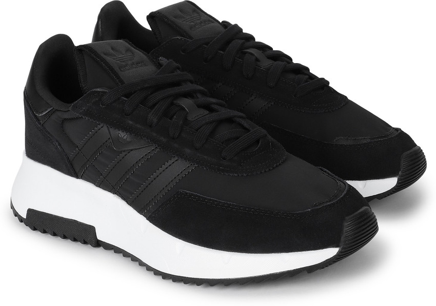 addidas black leather shoes