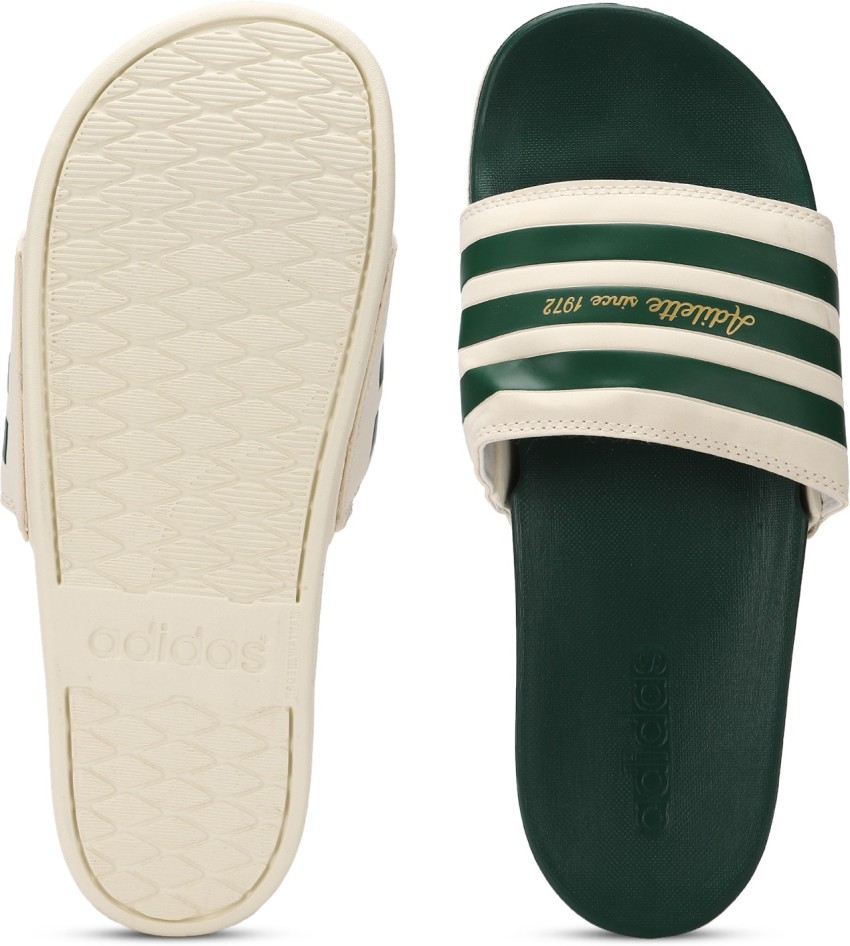 Adidas slippers best sale groen wit