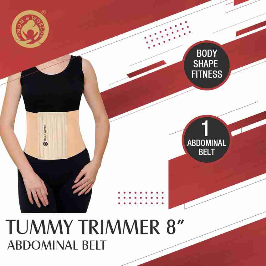 Mom World Tummy Trimmer 8 Abdominal Belt Body Shaper Slimming Looks Belt for Stomach Abdominal Belt